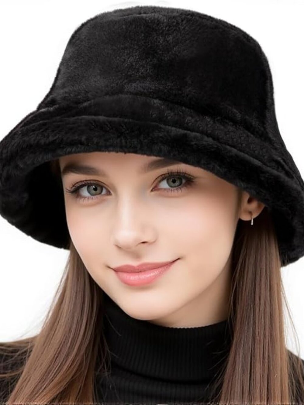 Fur Winter Hats for Women Men bucket Hats for Womens Mens Winter Hat